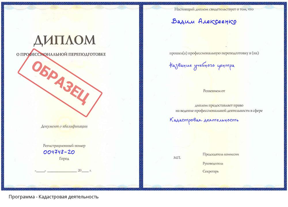 Кадастровая деятельность Чернушка